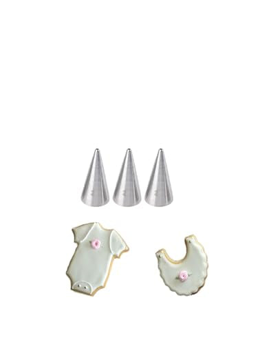 #2 Piping Tip Set, Size 2 Icing Decorating Tips for Cake & Cookies - color: E