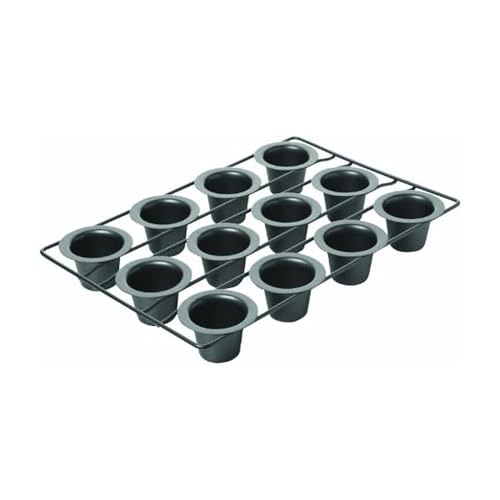 Chicago Metallic 26121 Professional 12-Cup Non-Stick Mini-Popover Pan, 16-Inch-by-10.75-Inch - size: 12-Cup