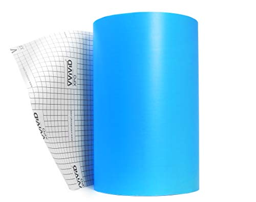 VViViD Blue Stencil Vinyl Masking Film with Anti-Bleed Technology (12" x 10ft) - size: 12" x 10ft