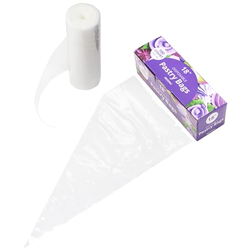 Disposable Pastry Piping Bags | 18 Inch | 100 Pack - size: 18 Inch