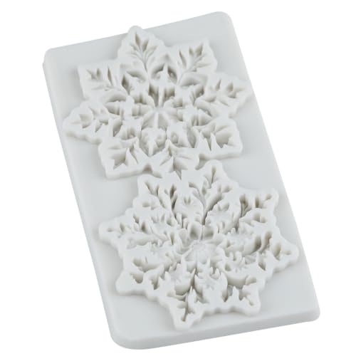 Christmas Snowflake Silicone Mold Snow Fondant Chocolate Mold - color: Style J