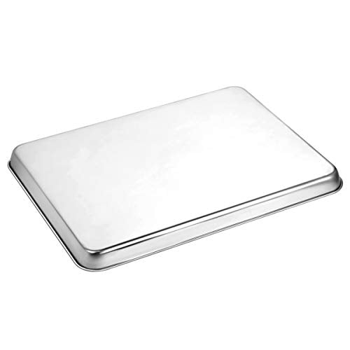 Wildone Sheet Pan Set Baking Sheet Cookie Sheet Baking Pan Toaster Oven Pans, 12 PCS Stainless Steel Baking Tray Cookie Pan, Heavy Duty & Dishwasher Safe, 9 x 6.7 x 1 Inches