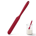 U-Taste Skinny Silicone Jar Spatula Scraper, 10in Sourdough Stir Stick, Red - color: Red, size: 9.72 in