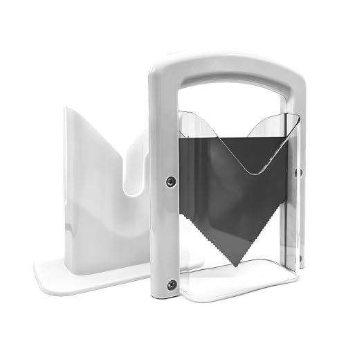 Bagel Slicer, Perfect for Bagels,Bagel Cutter Stainless Steel White, 6.8x3.7x8.8inches