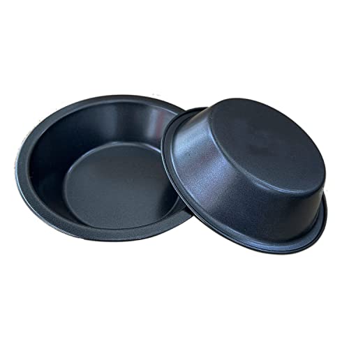 Mini Pie Pans 5 Inch, 4 Pieces Nonstick Round Pot Pie Plates - style: Round Edge 4PCS