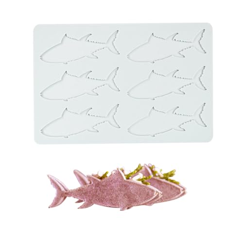 Fish Chocolate Silicone Mold Hollow Decoration DIY Cupcake Cake Mould Candy Chocolate Tools Baking Party Supplies (D_ Fish) - size: D_ Fish