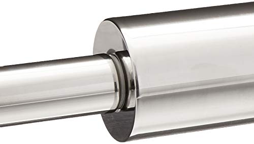 Fox Run Stainless Steel Rolling Pin With Handles, 18" x 2.6" x 2.8" Roller - style: Stainless Steel American-style Pin with Handles