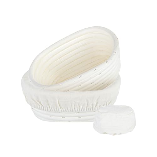 Restaurantware Oval Rattan Banneton Proofing Basket, 2 Cotton Liners, 10 Ct - size: Oval, 6 3/4"-10 Count