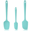 600ºF Heat Resistant Silicone Spatula Spoonula Set of 3, Aqua Sky - color: (1) Aqua Sky, size: 3 Spatulas