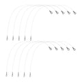 VOSAREA 10 Pcs Cake Slicer Wires Stainless Steel Cake Cutting Wire Replacement for Precise Layer Cutting Compatible with Most Cheese Slicers for Bread Meat and Baking Accessories