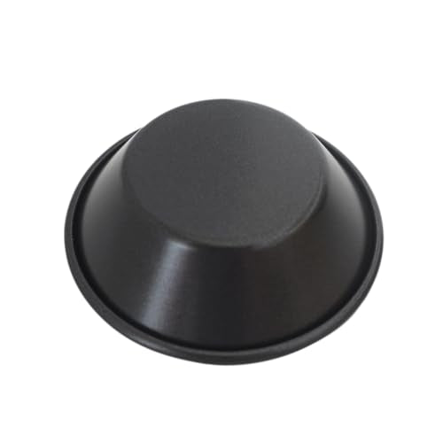 3 Inch Pastel de Nata Tins, Carbon Steel Egg Tart Mold 8 Pack - color: Black
