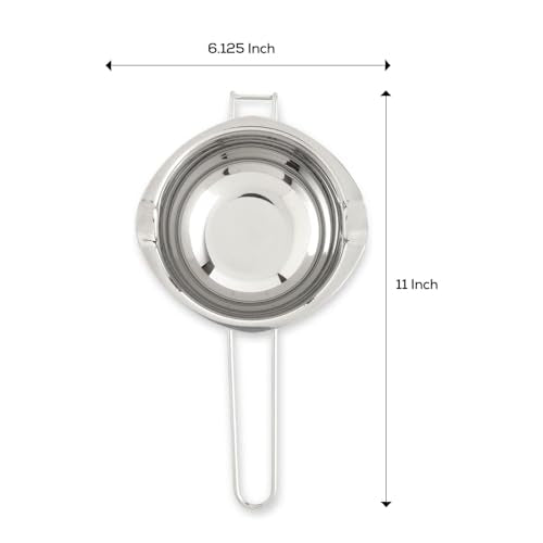 Mrs. Anderson’s Baking Chocolate Melting Pot with Pour Spouts, Heavyweight Stainless Steel, 2.5-Cup Capacity - style: Chocolate Melting Pot