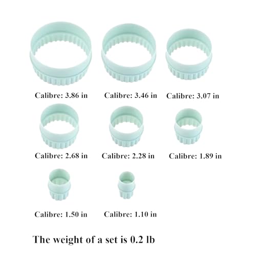 Cookie Cutters, 8 PCS Ideal Biscuit Cutter Tool, Highly Versatile Round & Circle Cutter, Perfect for Creating Unique Shaped Biscuits and Cookies