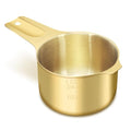 1 Cup (240 ml | 8 oz | 240 cc) Stainless Steel Measuring Cup, Metal Measuring Cup for Cooking & Baking(Gold) - color: Gold, size: 1 Cup (240 ml | 240 cc | 8 oz)