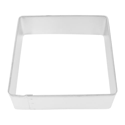 R&M Shapes Cookie Cutter 7-Piece Gift Set-Includes Squares, Rectangle, Triangle, Hexagon, Circle, Heart Cookie Cutter with Recipe Card - Steel