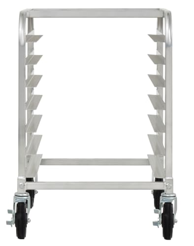 CenPro Commercial Knocked Down 7-Tier Half Size Pan Aluminum Bun/Sheet Rack - size: 7-Pan, Welded
