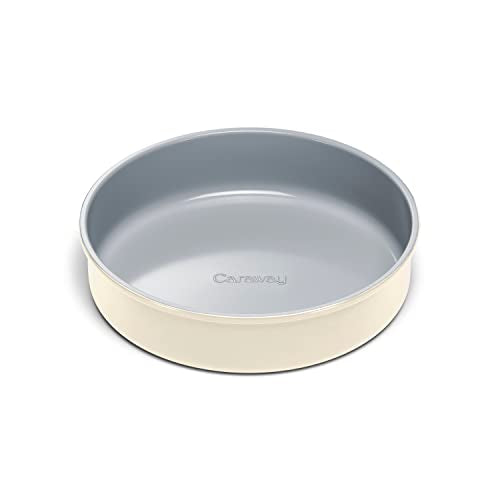 Caraway 9" Non-Stick Ceramic-Coated Circle Pan - color: Cream, size: 9 IN