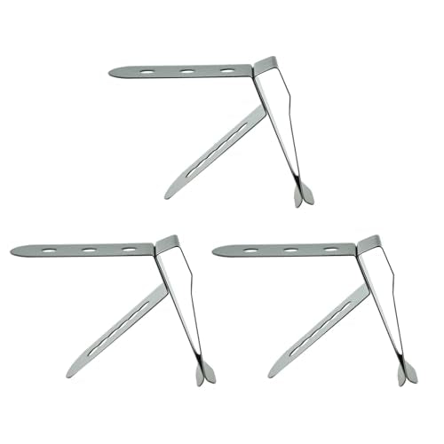 3 Pieces Thermometer Probe Pot Clip Holder Stainless Steel 3-Hole Ambient Temperature Readings for BBQ Smoker Oven Meat Grill Kitchen Clamp for Fryer Barbecue (3.5mm Hole Diameter)