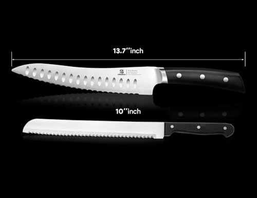 Piklohas Resharpenable Bread Knife for Homemade Bread, 8 Inch - size: 8"