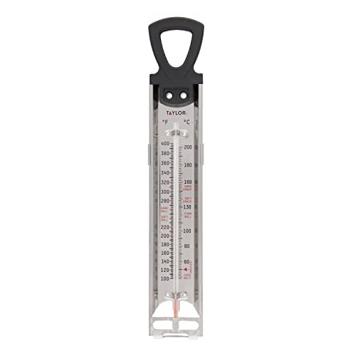 Taylor Candy and Deep Fry Thermometer Pan Clip 12-Inch Stainless Steel - color: Black