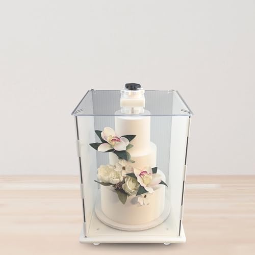 CAKESAFE Reuseable Itsy Tall Cake Transporter, Clear Plastic Cake Carrier (12" W x 16" H) - size: 12 x 16 in