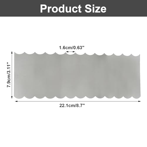 Stainless Steel Cake Scraper, 8.7" x 3.11"