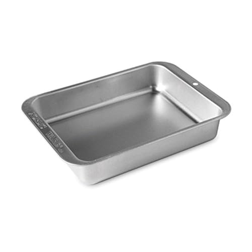 Nordic Ware Naturals Compact Rectangular Pan - Natural Uncoated Aluminum, Toaster Oven and Broiler Safe - size: Compact Rectangular Pan