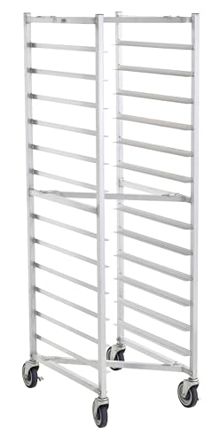 CenPro Commercial Fully Welded Nesting 12-Tier Aluminum End Load NSF Bun/Sheet Pan Rack | Bakeries, Caterers, Kitchens, Restaurants | (#28W-124) - size: 12-Pan Nesting, Welded