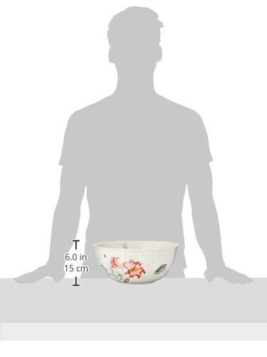 Lenox Butterfly Meadow Salad Bowl & Servers, 4.10 LB, Multi - style: Salad Bowls, Set of 3