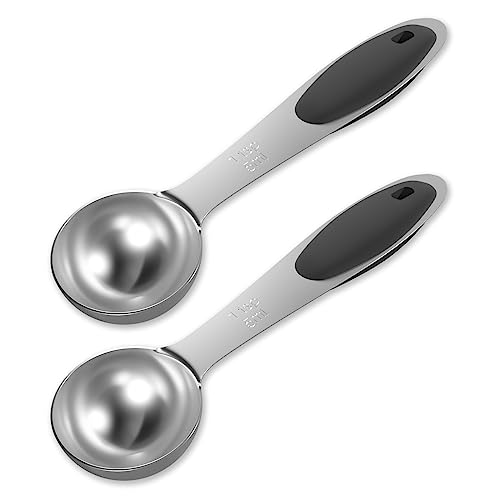 2PCS 1Tsp(5ml, 1/6oz) Measuring Spoon, Stainless Steel Measure Scoop - size: 1tsp