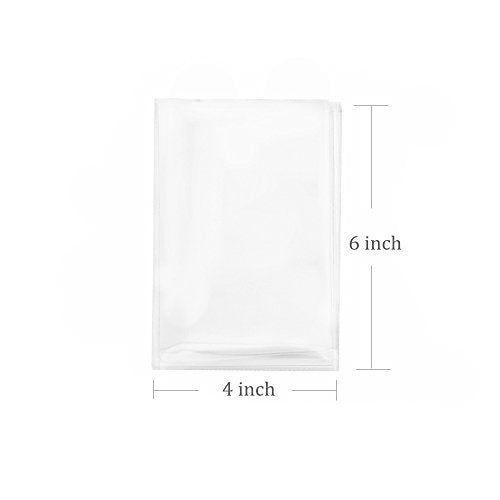 600 Clear Cello/Cellophane Treat Bags and Ties 4'' x 6'' (10.2 x 15.2cm) - 1.4 Mil Extra OPP Plastic Poly Bags for Gift in Bulk for Lollipop Cake Pop Candy Buffet Chocolate Cookie Wedding Supply