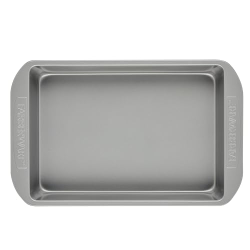 Farberware Nonstick Bakeware 9-Inch x 13-Inch Rectangular Cake Pan, Gray - color: Gray