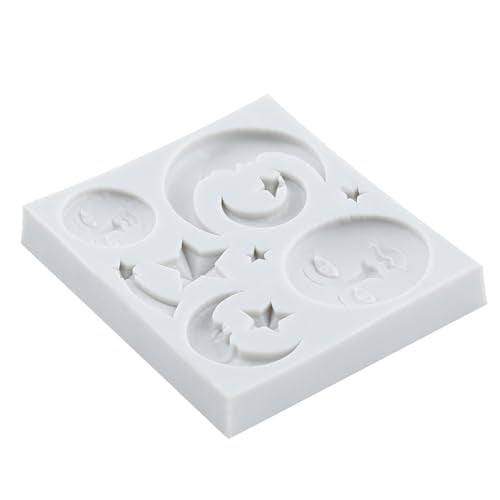 Sun Moon Face Silicone Molds Sun and Moon Face Star Fondant Mold - color: Style E