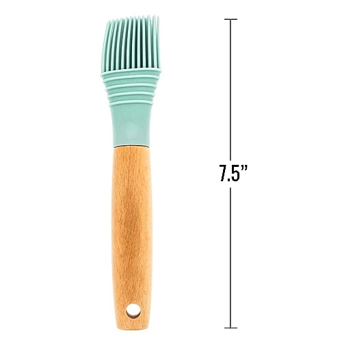 Beille Kitchen Gadget Pastel Basting Brush Wooden Handle Cooking Tool Home Goods - style: Basting Brush