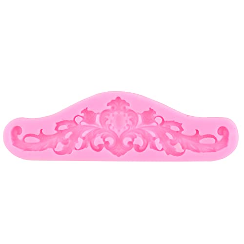 Baroque Style Fondant Mold Curlicues Scroll Silicone Mold - color: Style B