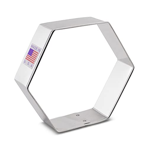 Ann Clark Hexagon Cookie Cutter 3-1/2" Made in USA