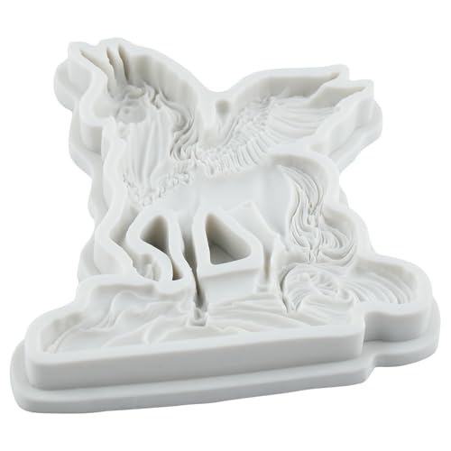 Cloud Winged Unicorns Silicone Mold Pegasus Fondant Molds - color: Style I