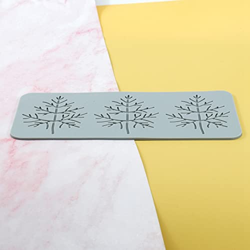 TUKE 3D Leaves Silicone Molds Flower Cake Fondant Mat Bee Leaf Pastry Moulds Rose Impression Chocolate Hollow Lace Mold (Leaf_9.96x4.08x0.12inch_J) - size: Leaf_9.96x4.08x0.12inch_J
