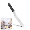 6" Small Angled Icing Spatula, Professional Food Grade Stainless Steel Cake Spatula with Sturdy & Durable Handle, Ideal for Frosting & Decorating Cakes, Baking - size: 6" Small Angled Icing Spatula
