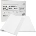 EcoDispose 200 Pcs Non-Stick Parchment Paper Baking Sheets 16-3/8"x24-3/8" - color: White, size: Full pan -200PCS