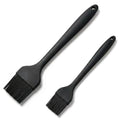 2 Pack Silicone Basting Brushes, Heat Safe for BBQ Baking Pastry - color: Black