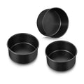 E-far 5 Inch Cake Pan, 3PCS Nonstick Stainless Steel Small Baking Cake Pans - size: 5 Inches