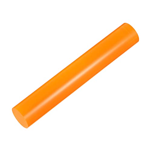 HARFINGTON Acrylic Clay Roller 6 Inch x 1 Inch Solid Non-Stick Plastic Round Tube Roller Polymer Clay Rod Fondant Rolling Pin for Shaping, Sculpting, Modeling DIY Crafts, Orange - color: Orange, size: 6 Inch x 1 Inch