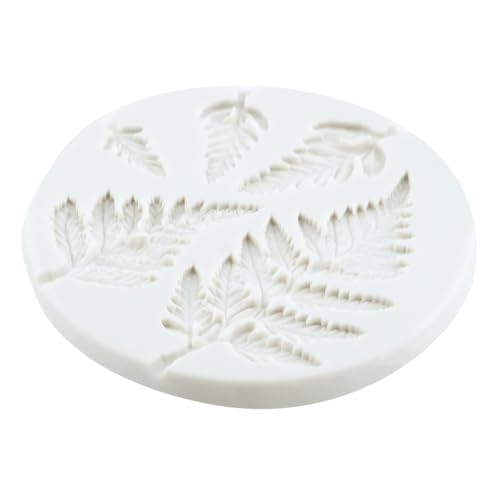 Tropical Leaf Silicone Molds Fern Leaf Fondant Mold Set Of 4 - color: Style I