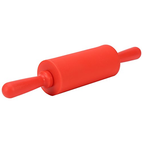 9 Inch Silicone Rolling Pin, Non-Stick Rolling Pin with Silicone Handle for Home Kitchen, Rolling Pins for Baking for Kids