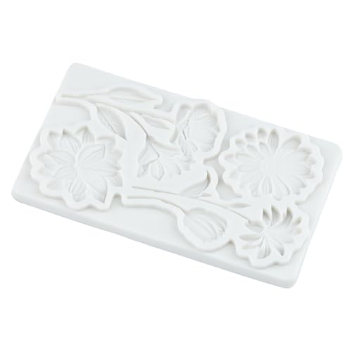 Flower Silicone Fondant Mold Daisy Flower Chocolate Candy Molds - color: Style P