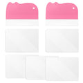 2 Pcs Cake Scraper Smoother Included 5 Transparent Scrapers
