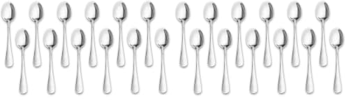 Demitasse Espresso Spoons,12-piece Mini Coffee Tiny Stainless Steel Spoons Bistro Small Spoons for Dessert, Tea, Appetizer(4.7Inch)… (Pack of 2) - size: 4.75 inches (Pack of 2)