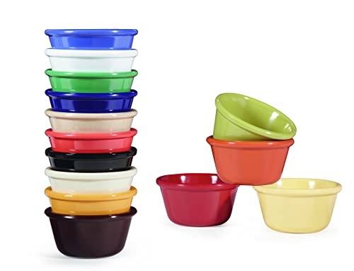G.E.T. RM-388-CB 3 oz. Ramekin, Break Resistant, Melamine, Cobalt Blue (Pack of 12) - color: Cobalt Blue, size: 3 Ounce, style: Smooth