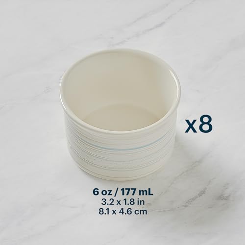 Pyrex 8-Piece, 6oz Ceramic Ramekin Nonstick Bakeware Set - size: 8 Piece (Ramekin), style: Round